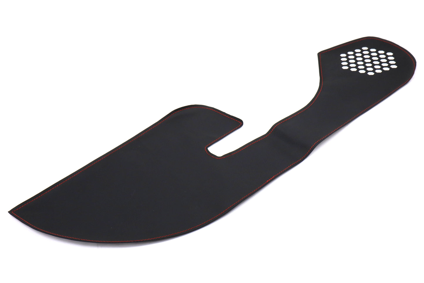 OLM Leather Look Kick Guard Protection Set with Red Stitching (Non HK Equipped) - 2015-2021 Subaru WRX / STI