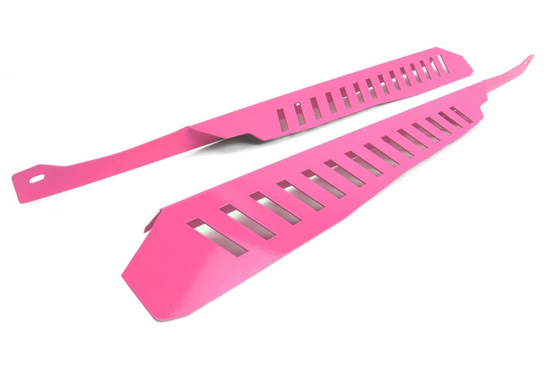 Perrin 08-14 WRX/STI Fender Shroud Set - Hyper Pink | PSP-ENG-549HP