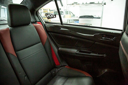 OLM LE Dry Carbon Fiber Rear Door Trim Upper Panels - 2015-2021 Subaru WRX / STI