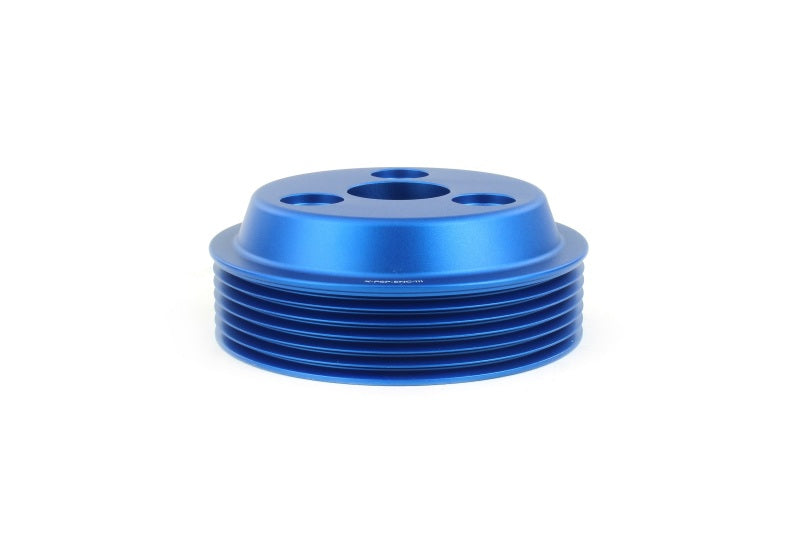 Perrin Lightweight Water Pump Pulley Blue WRX 15-21 / Forester 14-18 / Crosstrek 18-20 / Impreza 17-22 | PSP-ENG-111BL