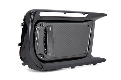 OLM LE Dry Carbon Fiber JDM DRL Facelift Bezel Cover (No Fog Hole) - 2018-2021 Subaru WRX / STI