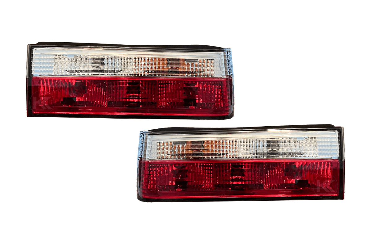 BMW 3-Series E30 Red/ Clear Tail Lights- Facelift (1988-1994)