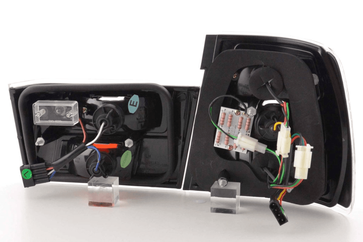BMW 5-series E34 Chrome Clear LED Taillights Set (1988-1994)