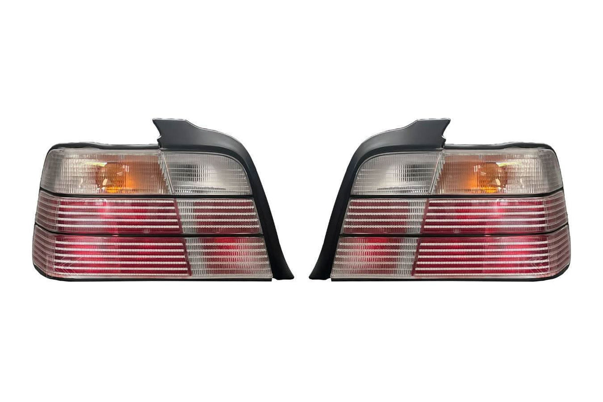 BMW E36 Sedan Clear OEM Style Tail Lights (1990-1999)