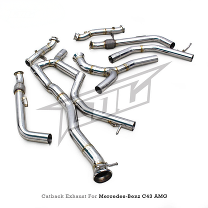 Stainless Steel Catback Exhaust System for Mercedes Benz AMG C43 3.0T