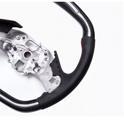 OEM Carbon Fiber LED Heated Steering Wheel for Chevrolet Corvette C8 Z51 Z06