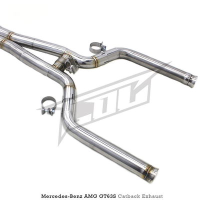 T304 Stainless Steel Catback Exhaust System for Mercedes Benz AMG GT63 GT63S X290 4.0T