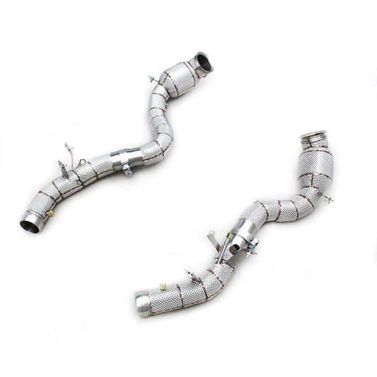 High‑Flow Downpipe with Heat Shield for Mercedes‑Benz E63 / E63S AMG W213 4.0TT