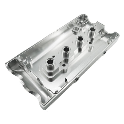 Billet B Series Vented Valve Cover Baffle B16 B18 AN10 For Honda Acura DOHC Vtec