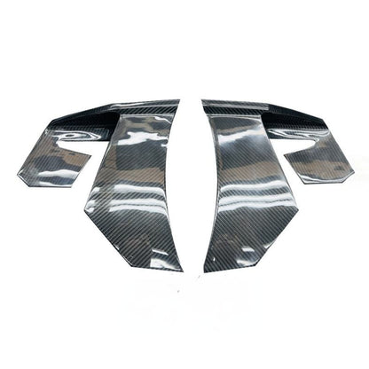 MWD Style Carbon Fiber Rear Diffuser Spats Canards for McLaren GT