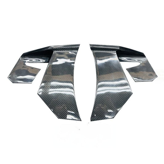 MWD Style Carbon Fiber Rear Diffuser Spats Canards for McLaren GT