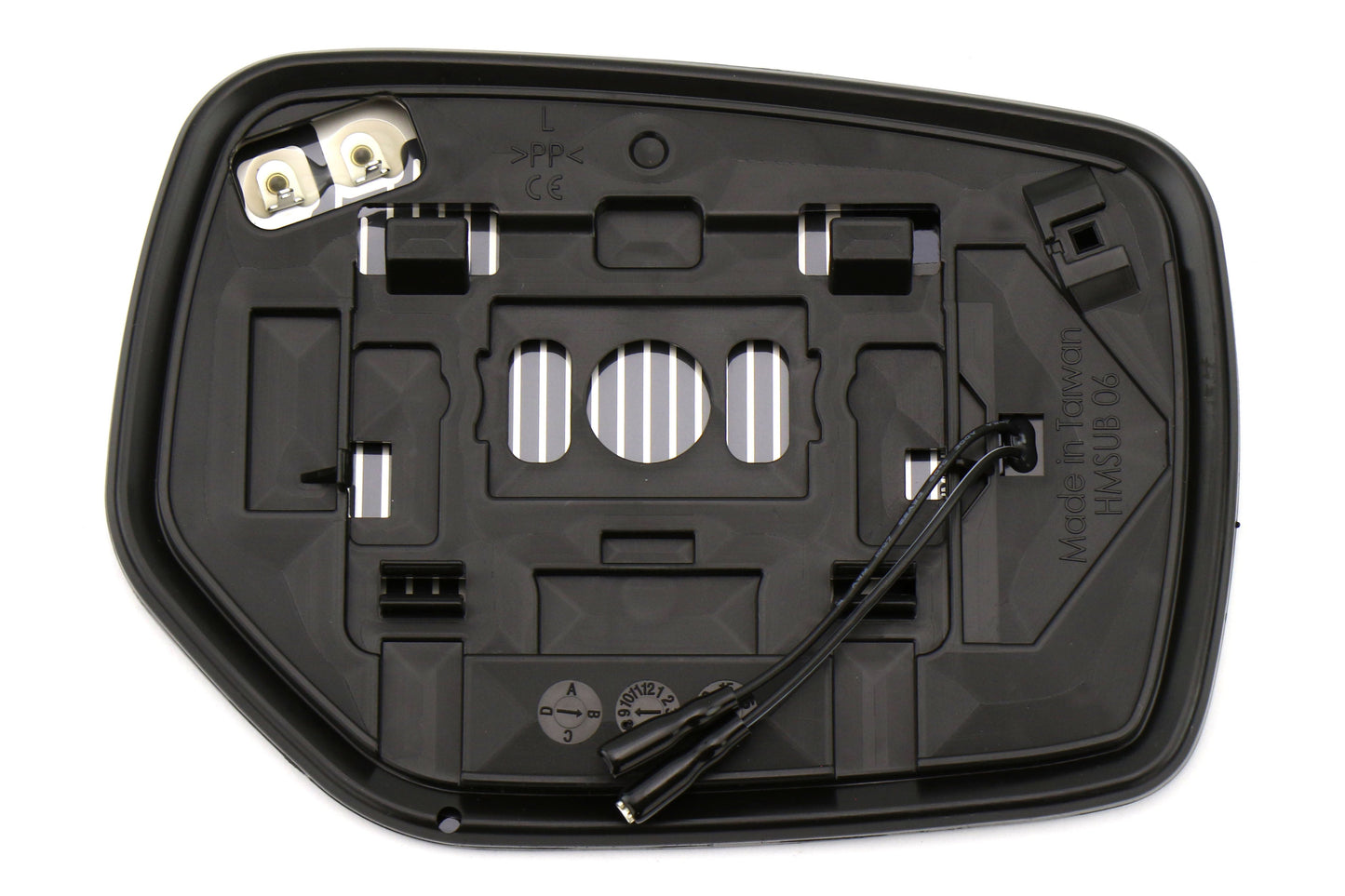 OLM Wide Angle Convex Mirrors (With Turn Signals/Defrosters) - Blue - 2015-2021 Subaru WRX / STI / 2015-2017 Crosstrek