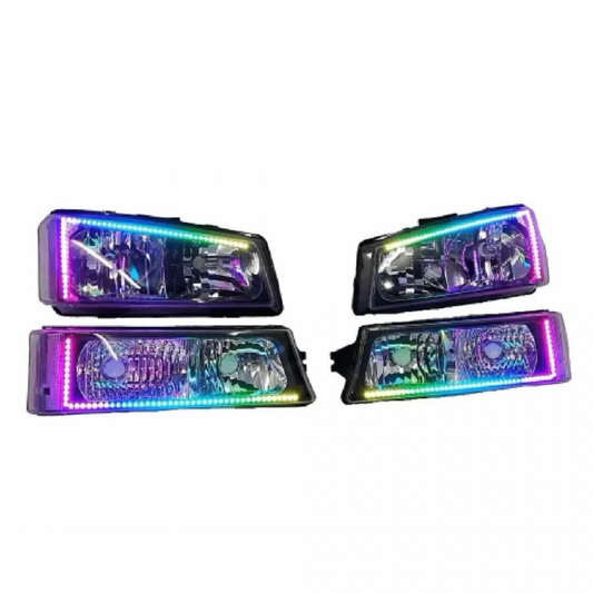 Lighting Trendz 2003-2006 Chevrolet Silverado Flow Series C-Outline Halo LED Kit