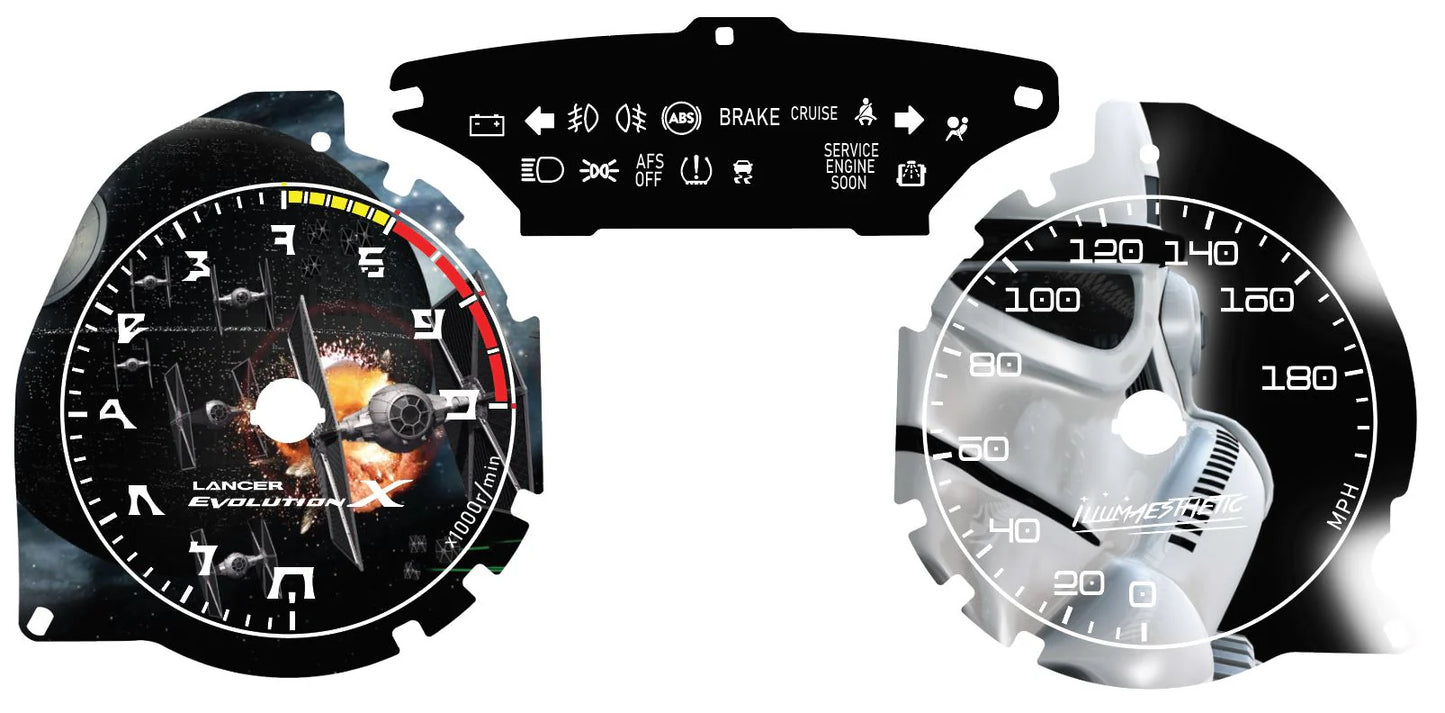 MITSUBISHI LANCER EVOLUTION X - GAUGE FACES (CZ4A)