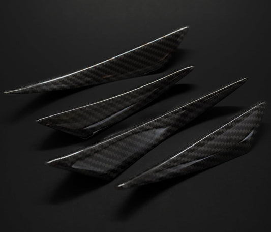 BMW Carbon Fiber Front Bumper Canards (Fins)