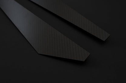 BMW Carbon Fiber Rear Bumper Splitter Extensions Gloss Wet (Plain)