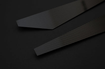 BMW Carbon Fiber Rear Bumper Splitter Extensions Gloss Wet (Plain)