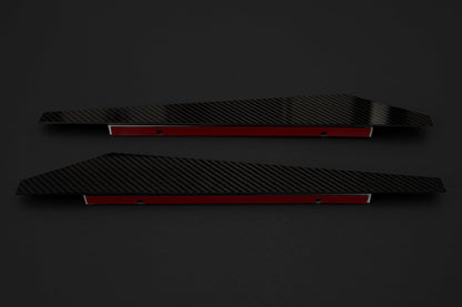 BMW Carbon Fiber Rear Bumper Splitter Extensions Gloss Wet (Plain)