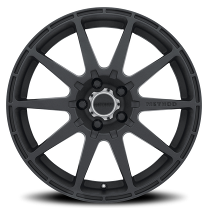 Method MR501 RALLY 17x8 +42mm Offset 5x100 67.1mm CB Matte Black Wheel