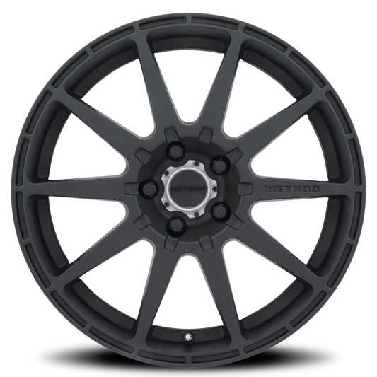 Method MR501 RALLY 17x8 +42mm Offset 5x100 67.1mm CB Matte Black Wheel