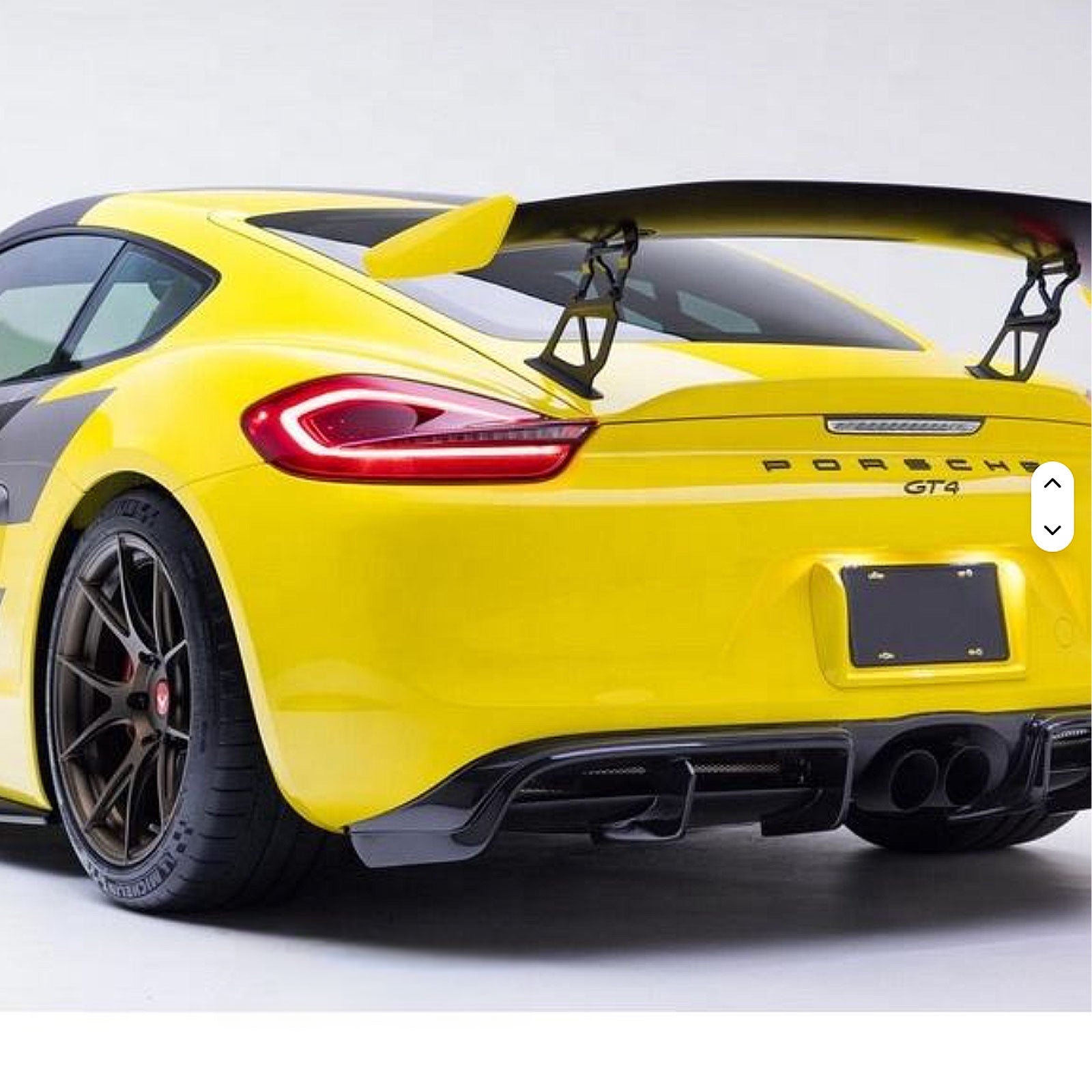 GT4 RS Style Carbon Fiber Rear Diffuser for Porsche Cayman 981 – NTXGlow