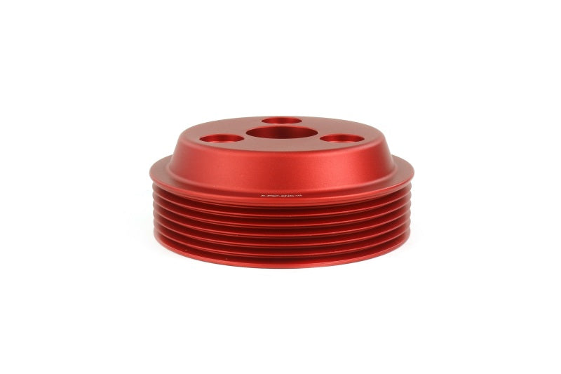 Perrin Lightweight Water Pump Pulley Red WRX 15-21 / Forester 14-18 / Crosstrek 18-20 / Impreza 17-22 | PSP-ENG-111RD
