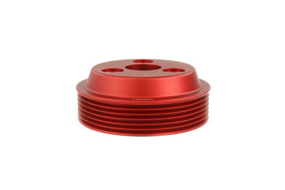 Perrin Lightweight Water Pump Pulley Red WRX 15-21 / Forester 14-18 / Crosstrek 18-20 / Impreza 17-22 | PSP-ENG-111RD
