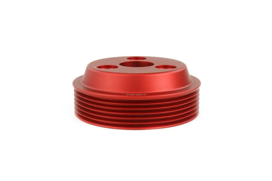 Perrin Lightweight Water Pump Pulley Red WRX 15-21 / Forester 14-18 / Crosstrek 18-20 / Impreza 17-22 | PSP-ENG-111RD
