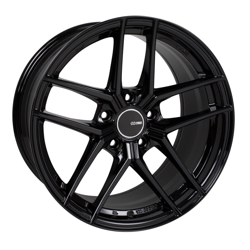 Enkei TY5 19x8.5 5x112 42mm Offset 72.6mm Bore Black Wheel