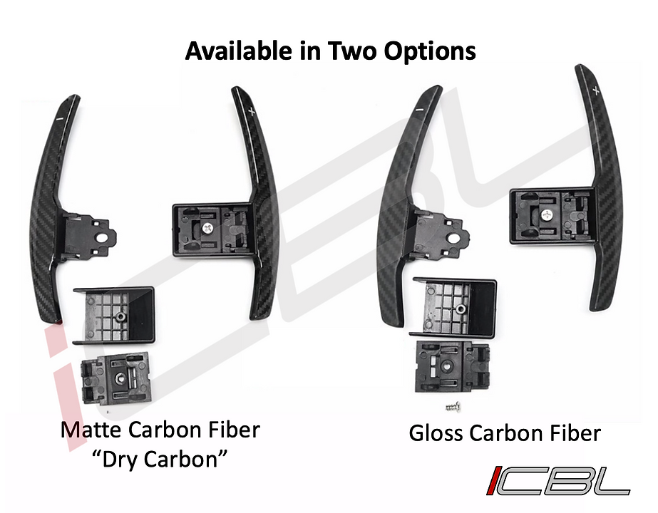 BMW F-Series Carbon Fiber Paddle Shifters for BMW 3 series, 4 Series, M2 M3, M4, M5 (Matte) Dry
