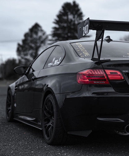 BMW Carbon Fiber Rear Bumper Splitter Extensions Gloss Wet (Plain)