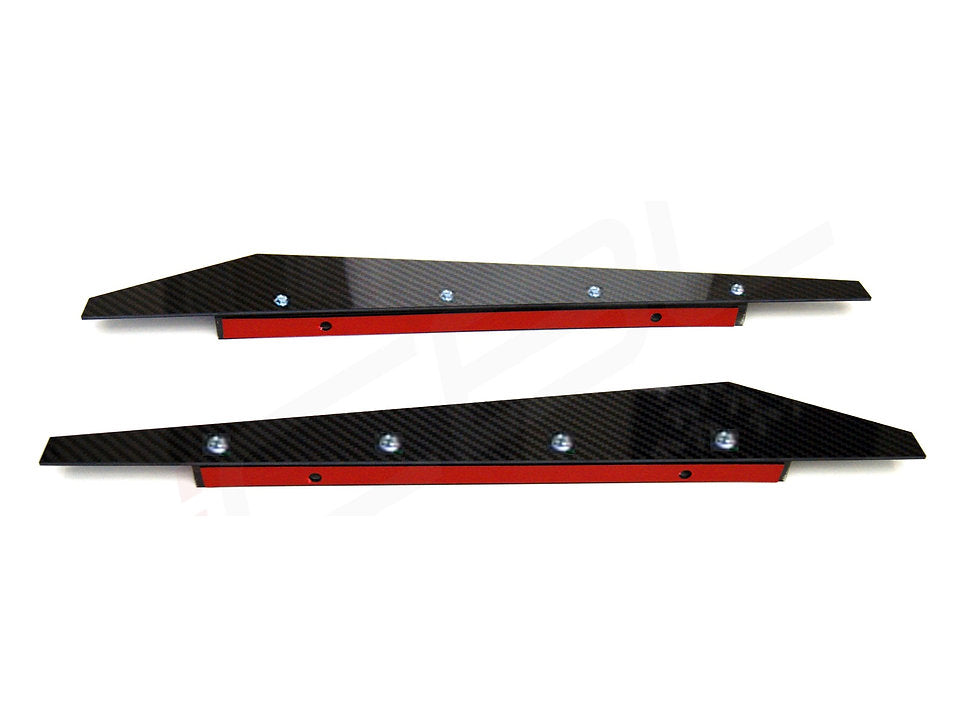BMW Carbon Fiber Rear Bumper Splitter Extensions Matte Dry (Rivets)