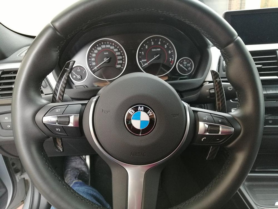 BMW F-Series Carbon Fiber Paddle Shifters for BMW 3 series, 4 Series, M2 M3, M4, M5 (Matte) Dry