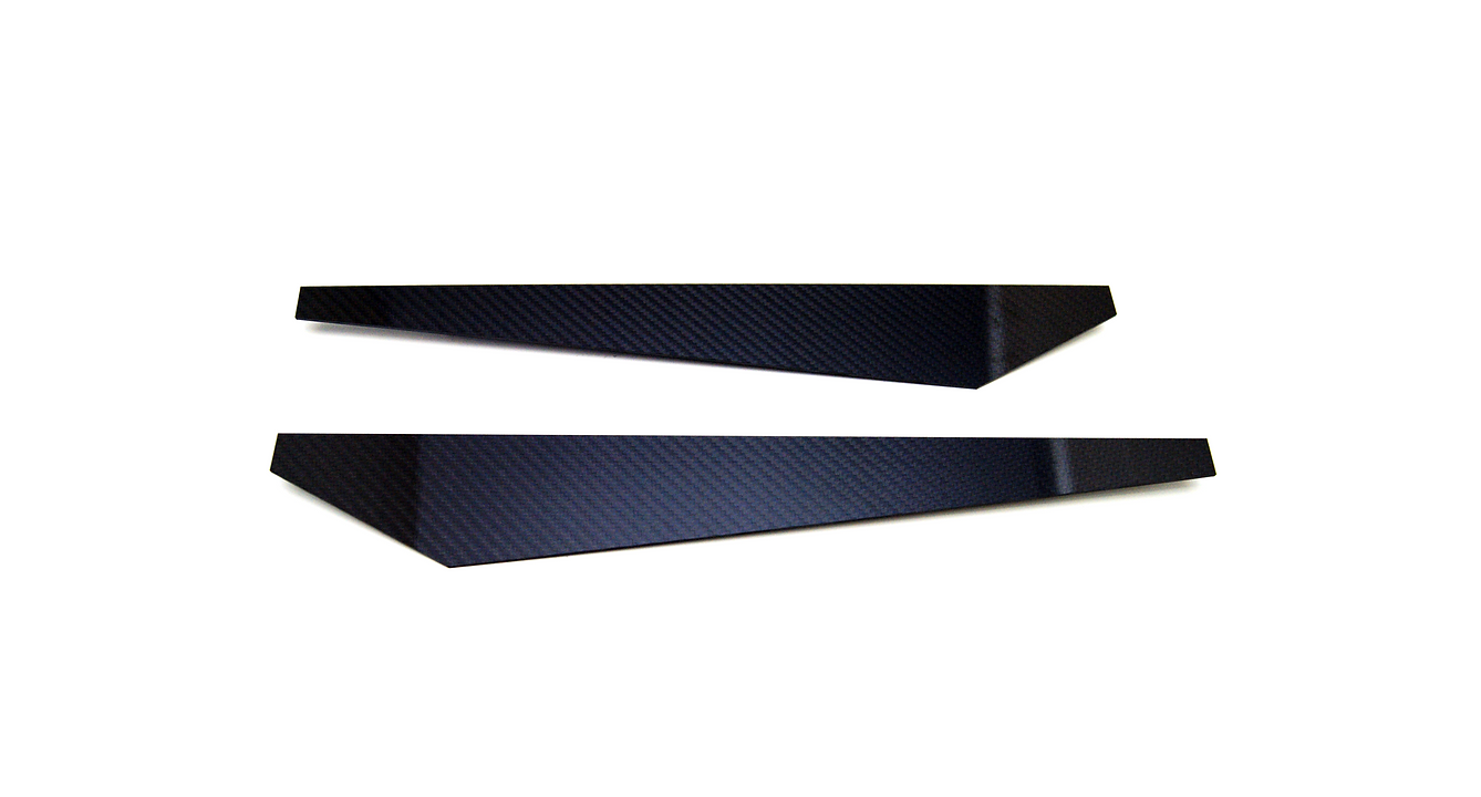 BMW Carbon Fiber Rear Bumper Splitter Extensions Gloss Wet (Plain)