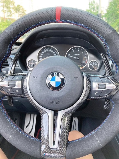 BMW F-Series Carbon Fiber Paddle Shifters for BMW 3 series, 4 Series, M2 M3, M4, M5 (Matte) Dry