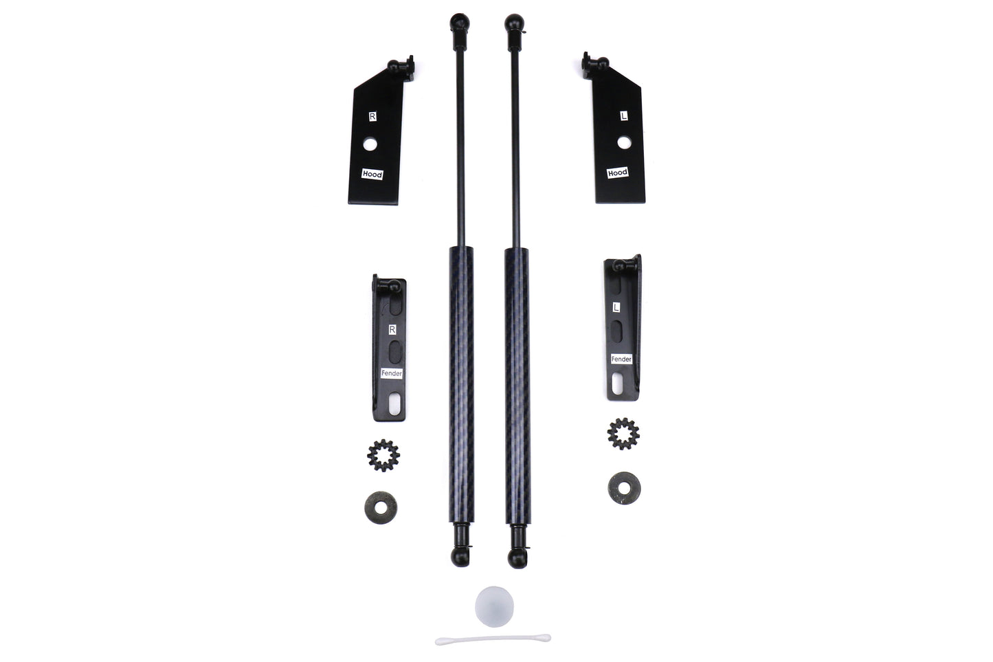 Carbon Reproductions Carbon Kevlar Hood Damper Kit (Blue) - 2013-2016 Scion FR-S / 2013-2020 Subaru BRZ / 2017-2019 Toyota 86