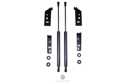 Carbon Reproductions Carbon Kevlar Hood Damper Kit (Blue) - 2013-2016 Scion FR-S / 2013-2020 Subaru BRZ / 2017-2019 Toyota 86