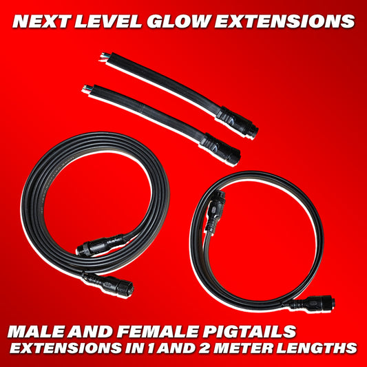 Next Level Glow extensions and pigtails