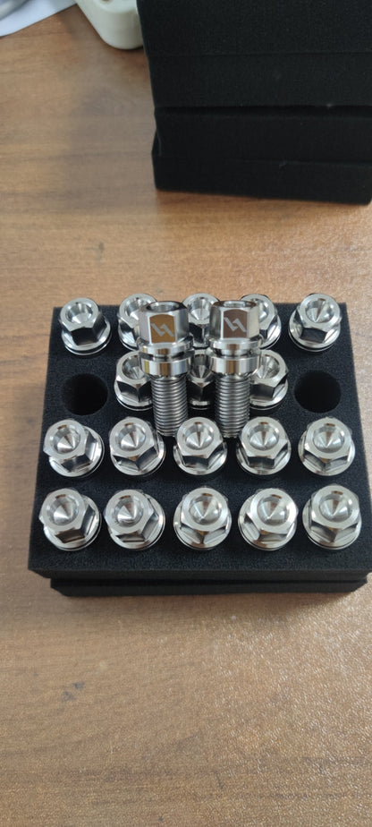 Audi Titanium Ball Seat Wheel Lug Kit