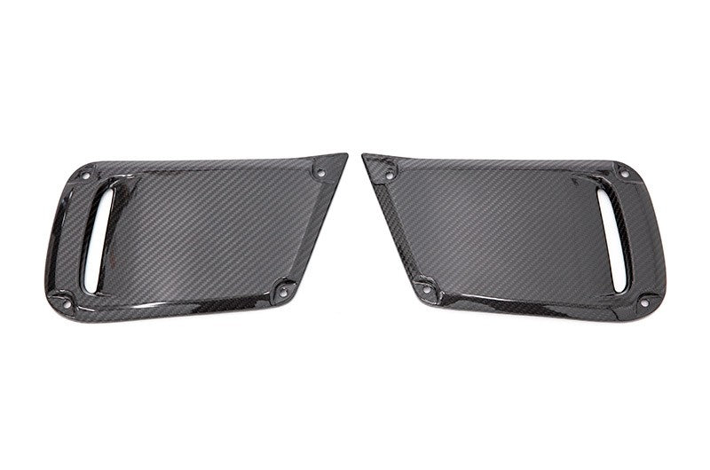 OLM LE Dry Carbon Fiber JDM DRL Facelift Bezel Cover (No Fog Hole) - 2018-2021 Subaru WRX / STI