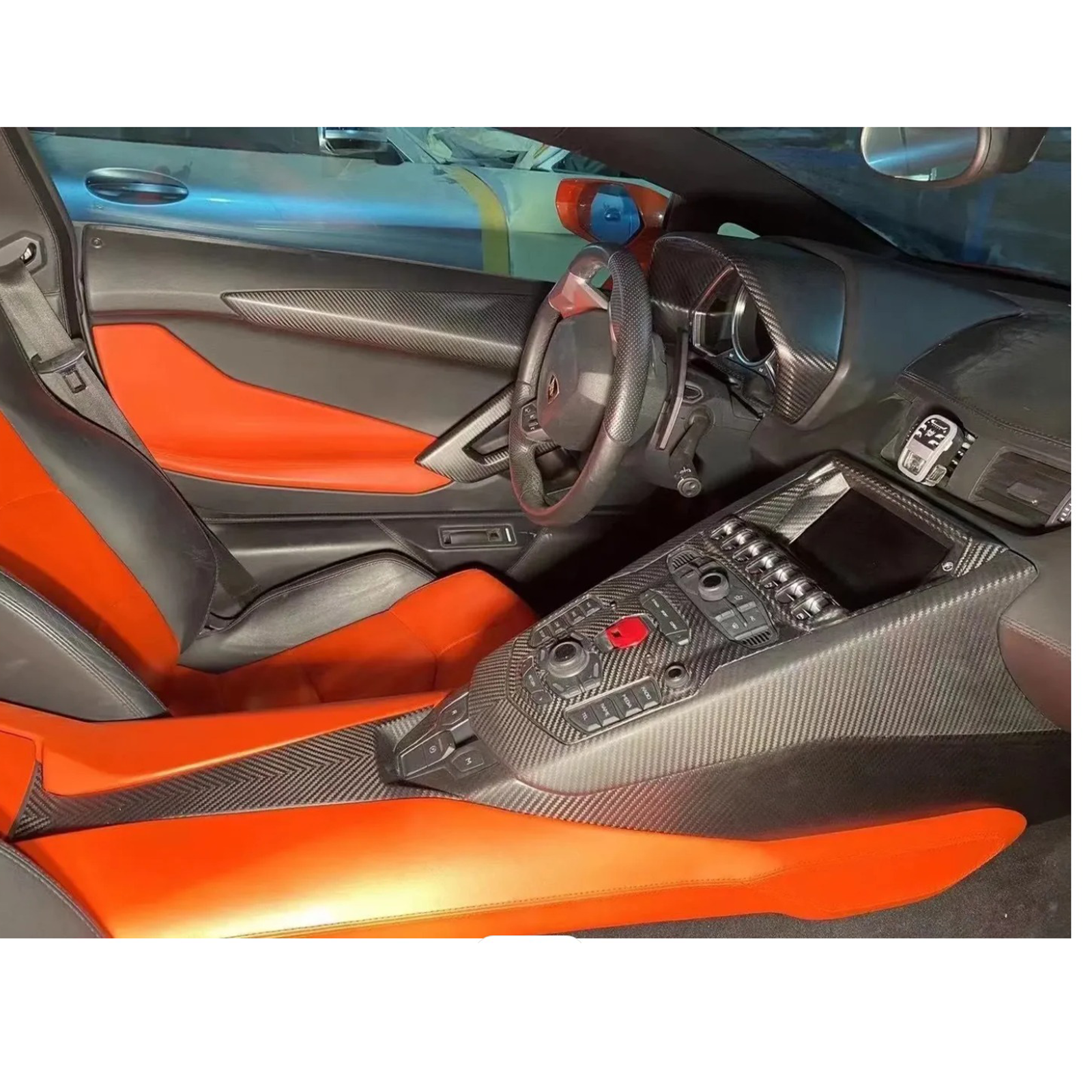 Dry Carbon Fiber Interior Trim for Lamborghini Aventador LP700 LP720 L ...