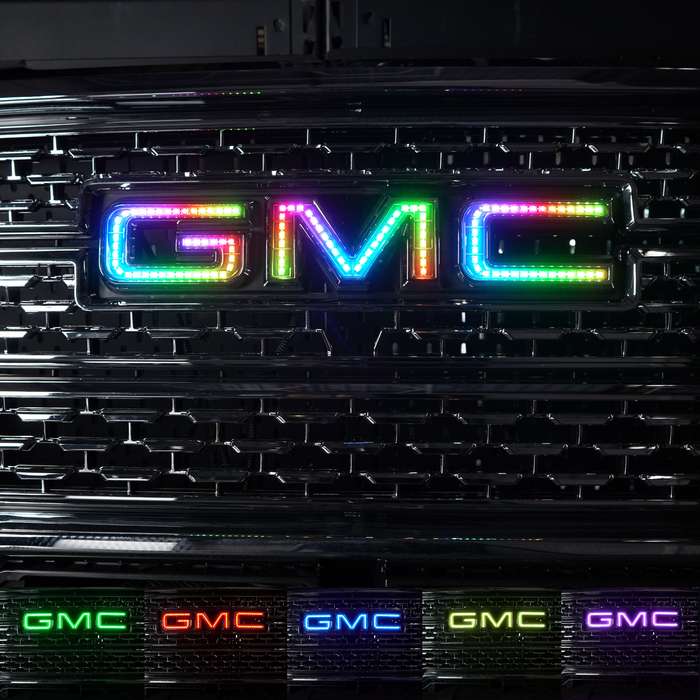 GMC LED Emblem: Multicolor (1999-2026)