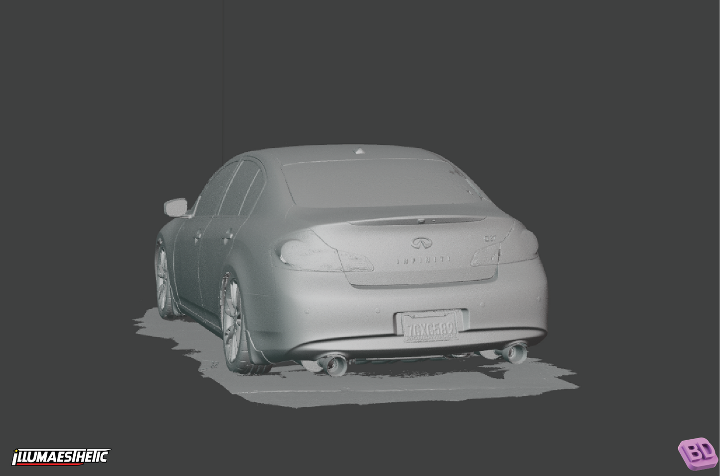 Infiniti G37 Sedan (V36) 3D Scan (2006-2015)