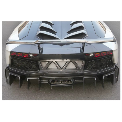DM Style Dry Carbon Fiber Engine Hood for Lamborghini Aventador LP700 LP720 LP740 LP750