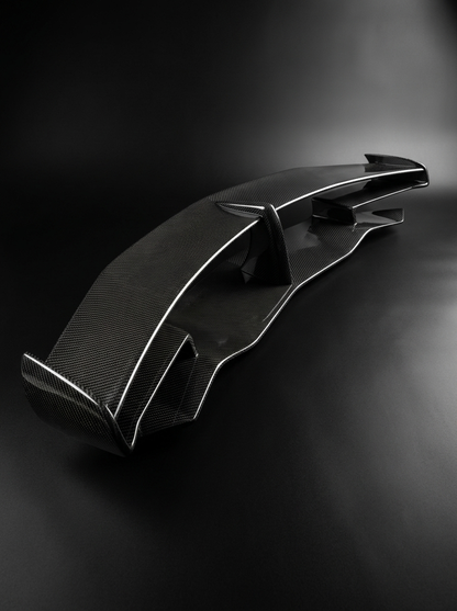 Carbon Fiber SVJ Style Rear Wing Spoiler for Lamborghini Aventador S LP740 | Dual-Plane Aero Blade