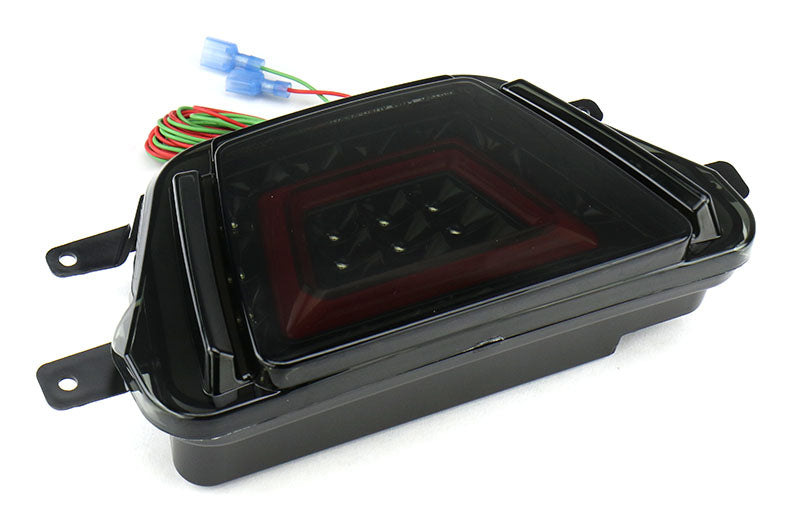 OLM V2 F1 Style Multifunction 4th Brake Light (Smoke Lens, Black Base, Red Bar) - 2020+ Supra