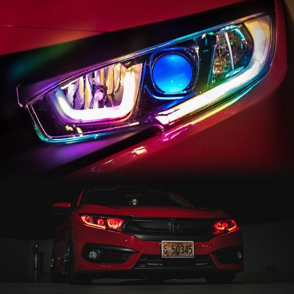 Lighting Trendz 2016+ Honda Civic RGBW DRL & Demon Eye LED Kit