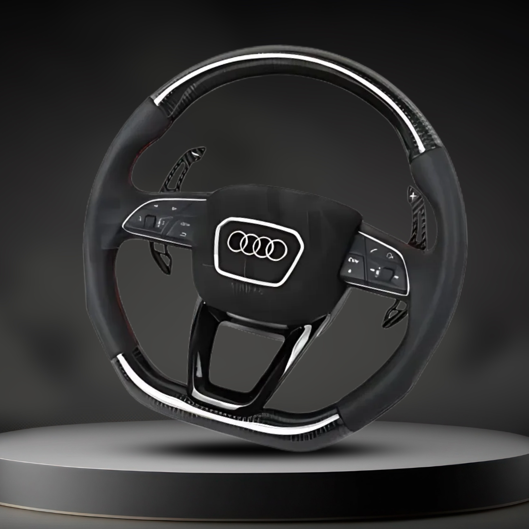 2016-2024  Audi Q3 / Q5 / Q7 / Q8 / SQ5 / SQ7  |   Custom Steering Wheel by Exclusive Steering for