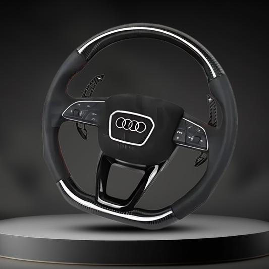 2016-2024  Audi Q3 / Q5 / Q7 / Q8 / SQ5 / SQ7  |   Custom Steering Wheel by Exclusive Steering for