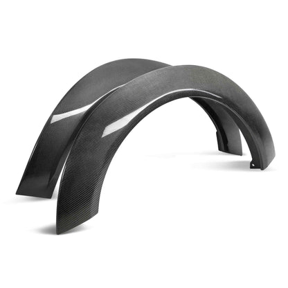 2018-2024 Dodge Challenger Widebody Hellcat/Demon/Redeye/Scat Pack Carbon Fiber Front Fender Flares (Pair)